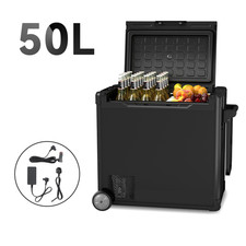 50L Portable Car Refrigerator -20°C to 20°C Camping Fridge Freezer Cooler DC/AC