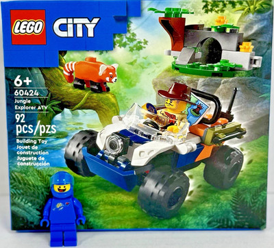 LEGO (60424) City: Jungle Explorer ATV Red Panda Mission- New Sealed Retired -
