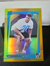 2021 Donruss Football Premium Gold Press Proof #332 Rashawn Slater Rookie