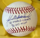 NEW YORK YANKEES 96 WS MVP JOHN WETTELAND SIGNED AUTO OMLB BASEBALL JSA WITNESS