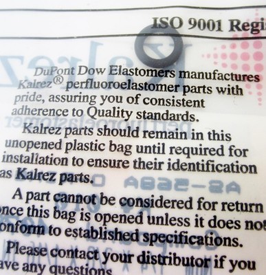 KALREZ 1201833 END CAP ISC GLASS NEB O-RING FOR INERT SPRAY CHAMBER - NEW