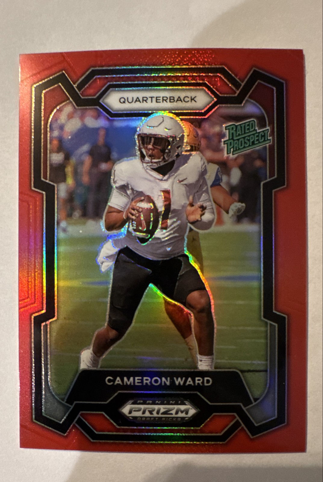 2024 Panini Prizm Draft Picks - Rated Prospect Cameron Ward #199 Red Prizm /299 