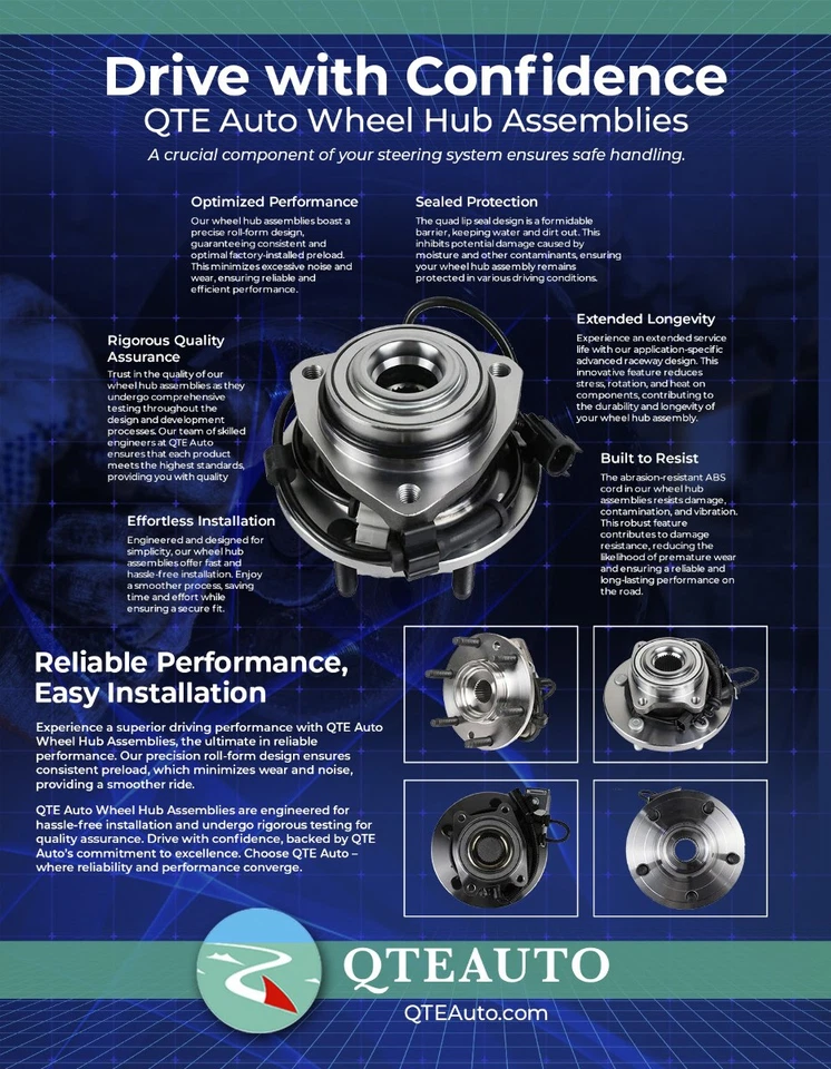 Rear Wheel Hub Bearing Assembly For 2004 Volkswagen R32 V6 3.2L 3189cc - Image 4 of 4