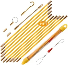KOOTANS 11ft Fiberglass Glow Rod Wire Pulling Kit
