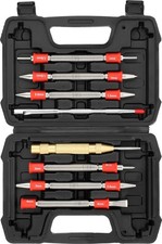 8Tlg Set Doppelkopf-Nageltreiber | Nagelsetter | Scharnierstift-Set hammerlos