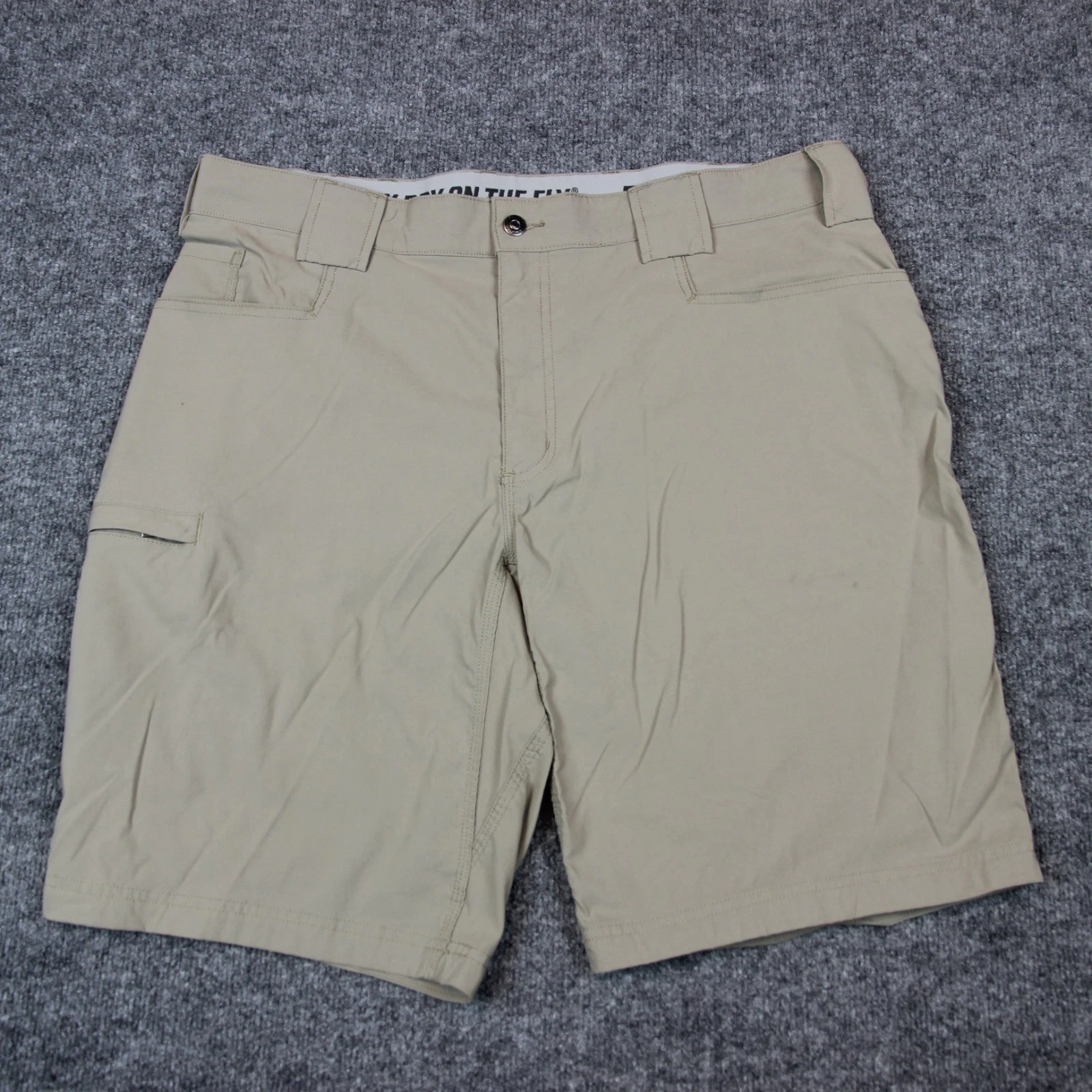 Duluth Flex Dry On The Fly Shorts Mens 40 (Actual 38) Chino Performance *FLAW