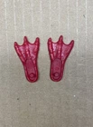 GI Joe 1988 Hydro Viper Flipper Swim Fins Pair Parts Accessory Hasbro
