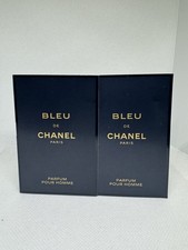 2pc Bleu De Chanel Parfum Pour Homme Sample Mini Size Spray 2x0.05 oz / 1.5 ml