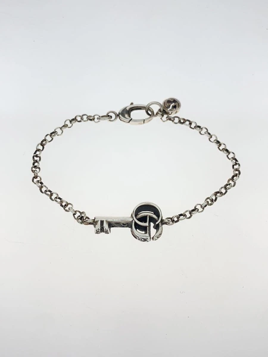 Bracciale Gucci doppia chiave G SV925 argento donna