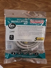 Certified Appliance Accessories Dishwasher Installation DWKIT1 6’ Stainless NEW