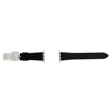 Hermes Simple Tour Kilim Black Silver Apple Watch Band 42mm
