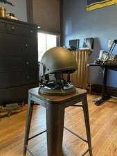 British Army GS MK 6 Ballistic Helmet with Camo Cover Size Medium Used Good Cond