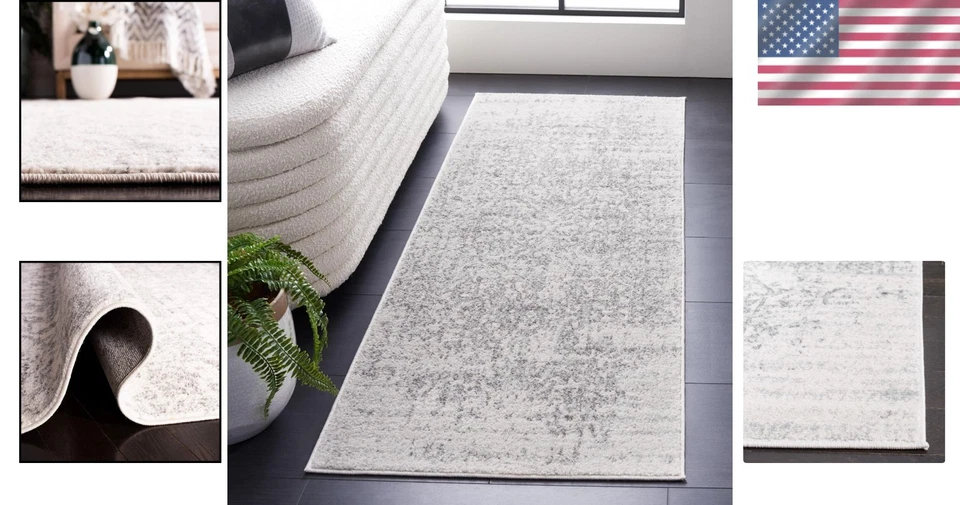 Elegant Snowflake Medallion Runner Rug - 2'3" x 10', Non-Shedding & Easy Care - Image 2 of 4