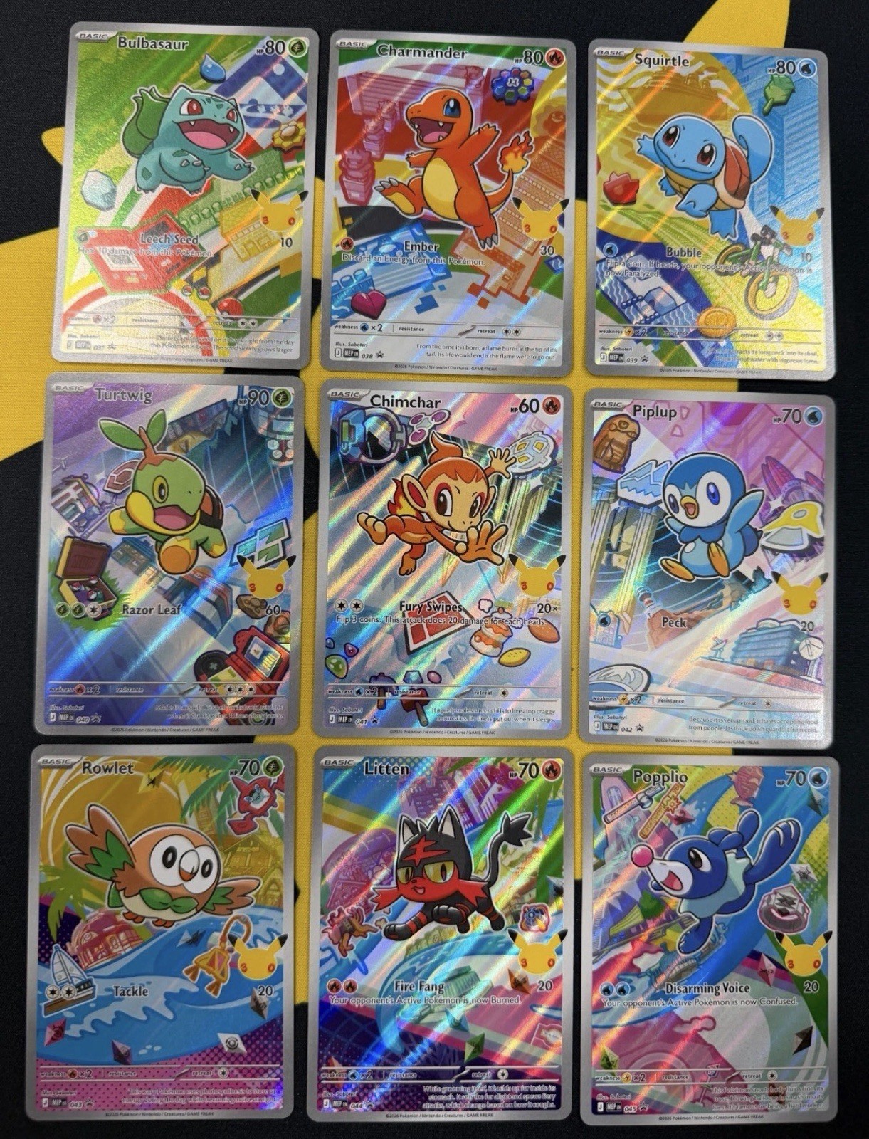 Set of 9 First Partner Illustration Collection Series 1 Promo 30th Anniversary