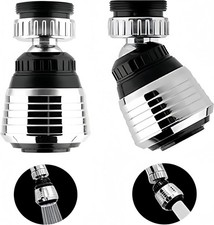 2PCS 360 Degree Swivel Faucet Aerator Deluxe Water Saving Sprayer..
