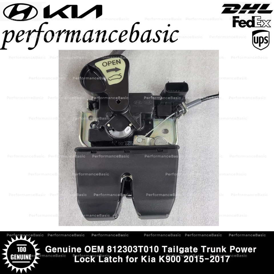 Original OEM 812303T010 puerta trasera maletero cierre eléctrico pestillo para Kia K900 2015-2017 Foto 3 de 4