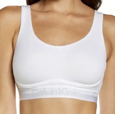Image of CALVIN KLEIN Modern Structure Convertible White Bralette Bra NEW Womens Sz XS