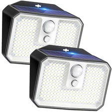 Larger SUPER BRIGHT 168 LED Solar PIR Motion Sensor Light Outdoor Security Lamp