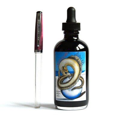 Noodler's Ink | Roller Eel Black | 130ml Tinte | schwarz | inkl. Rollerball Pen