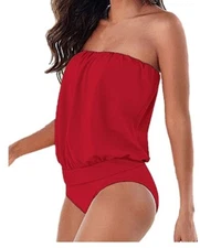 ZANZEA Women Bodysuits Leotard Strapless Jumpsuit Summer One Piece Size Small