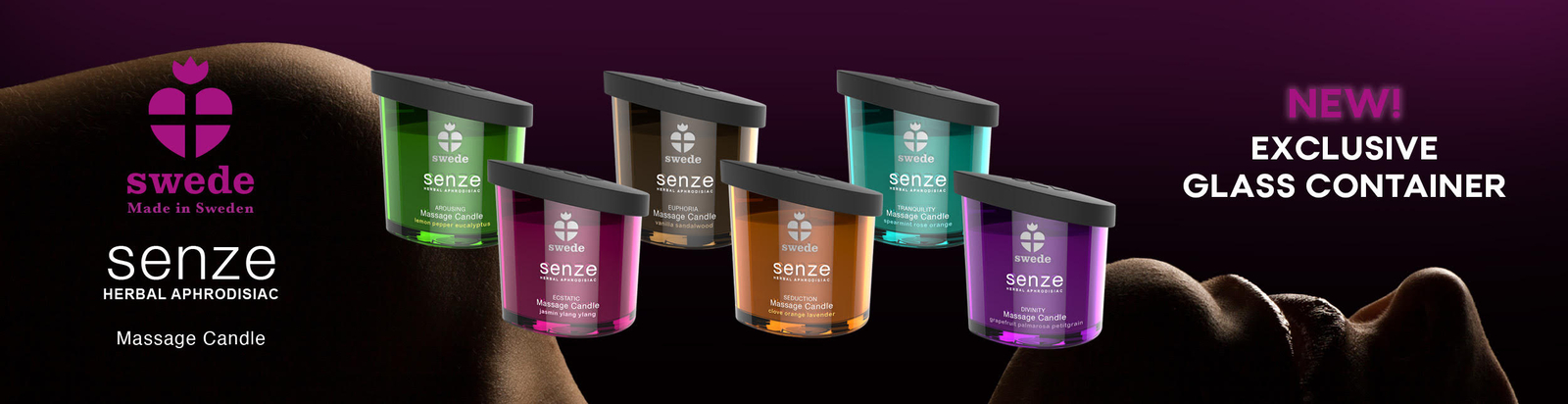 Swede Massagekerze Erotik Wellness Öl duftend Vanilla Sandalwood 150 ml