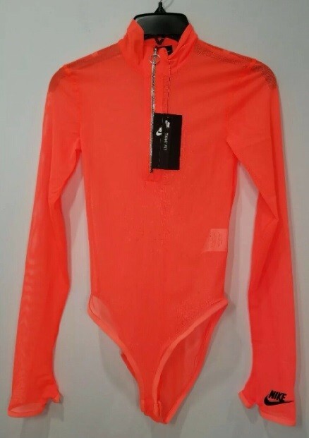 Nike Sportswear Bodysuit Icon Clash Shear Mesh Orange CZ1866-809