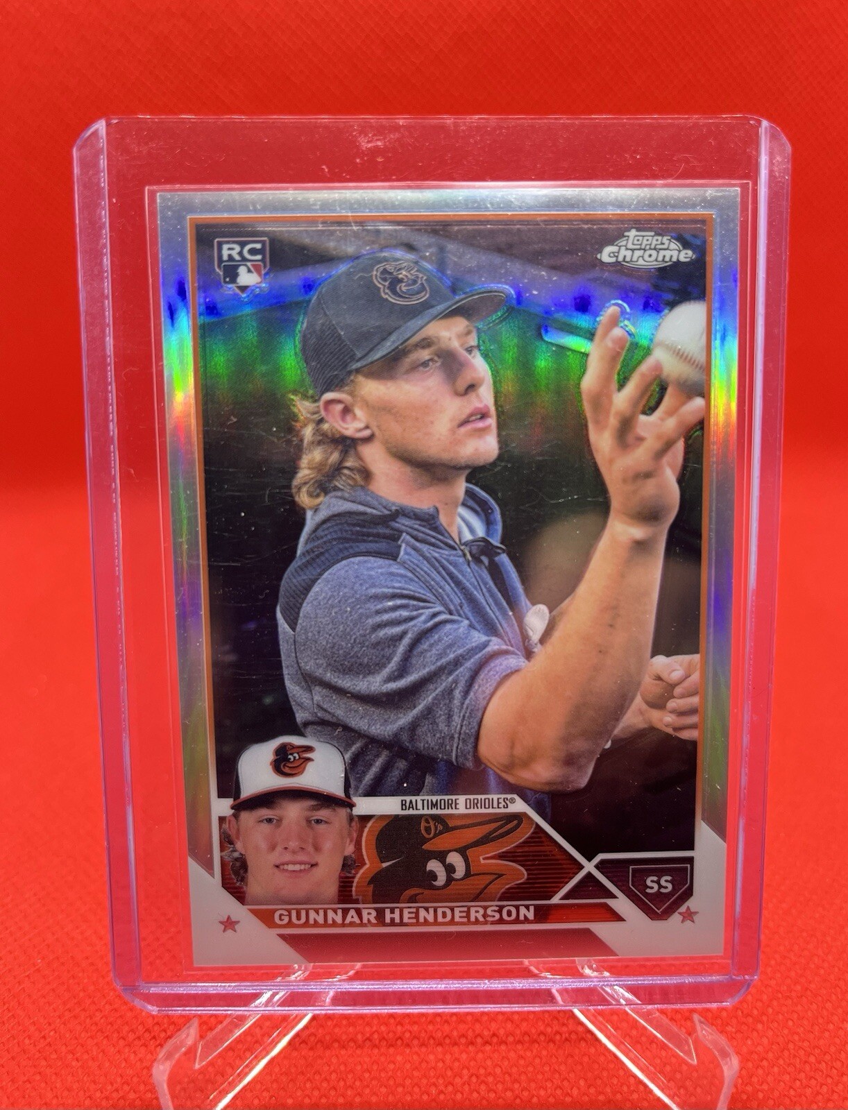 2023 Topps Chrome Gunnar Henderson RC Image Variation SP Rookie Refractor #206