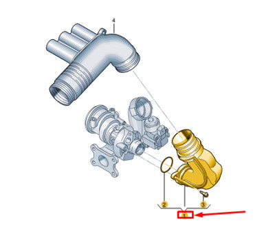 VW GOLF CD MK8 Engine Air Hose 04E129654BF NEW GENUINE | eBay 