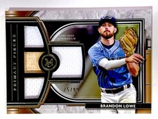 2021 Topps Museum - BRANDON LOWE #SPQR-BL Quad Relic 75/99 RAYS