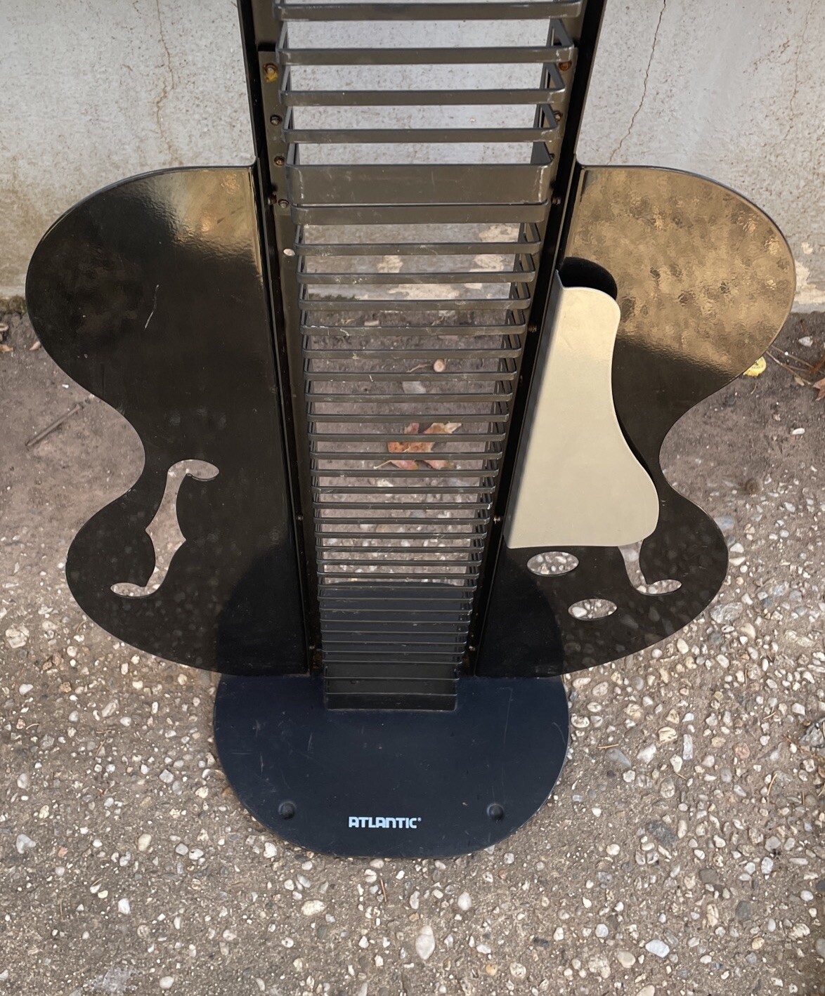 Vintage Atlantic Guitar Shaped CD Rack Black 52”x18”x10” eBay