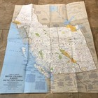 Vintage 1978, British Columbia/Alberta/Yukon Map By National Geographic Magazine — photo 2