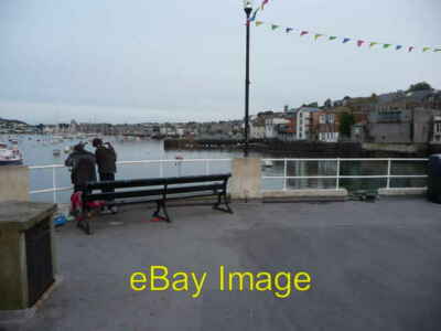 Photo 6x4 Evening on Prince of Wales Pier, Falmouth Two lads fish from th c2010