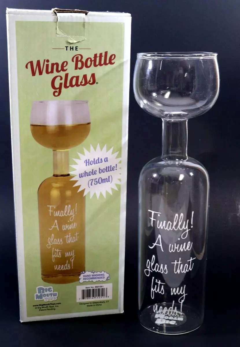 BigMouth Inc. Original I Need a Huge Glass of Wine, Large Wine Glass, 750 mL