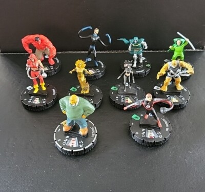 Wizkids Heroclix Fantastic 4 Figuren Konvolut She Thing Red Hulk Mole Man Fantastic
