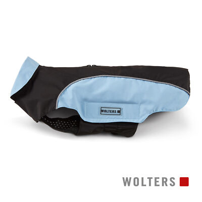 Wolters Easy Rain Hunde Regenjacke Mantel  schwarz/skyblue   SONDERANGEBOT