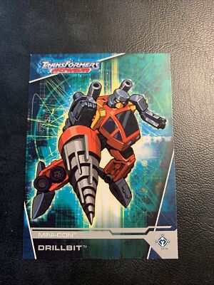 #13 drillbit mini con trading card￼  2003 Fleer Transformers Armada add ship .10