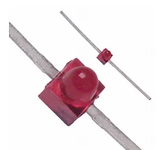 HLMP-Q150  Red 637nm LED Indication - Discrete 1.6V Axial, Flat Leads