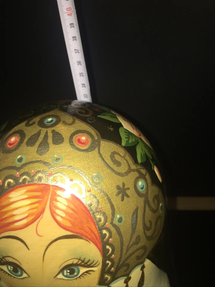 POUPÉES RUSSES PEINTES A LA MAIN PAR Artiste RUSSE EXCEPTIONNEL Scènes Relig - Photo 2/4