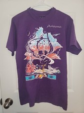 Vintage 1991 Native American Arizona Short Sleeve Crew Neck T-shirt Size M