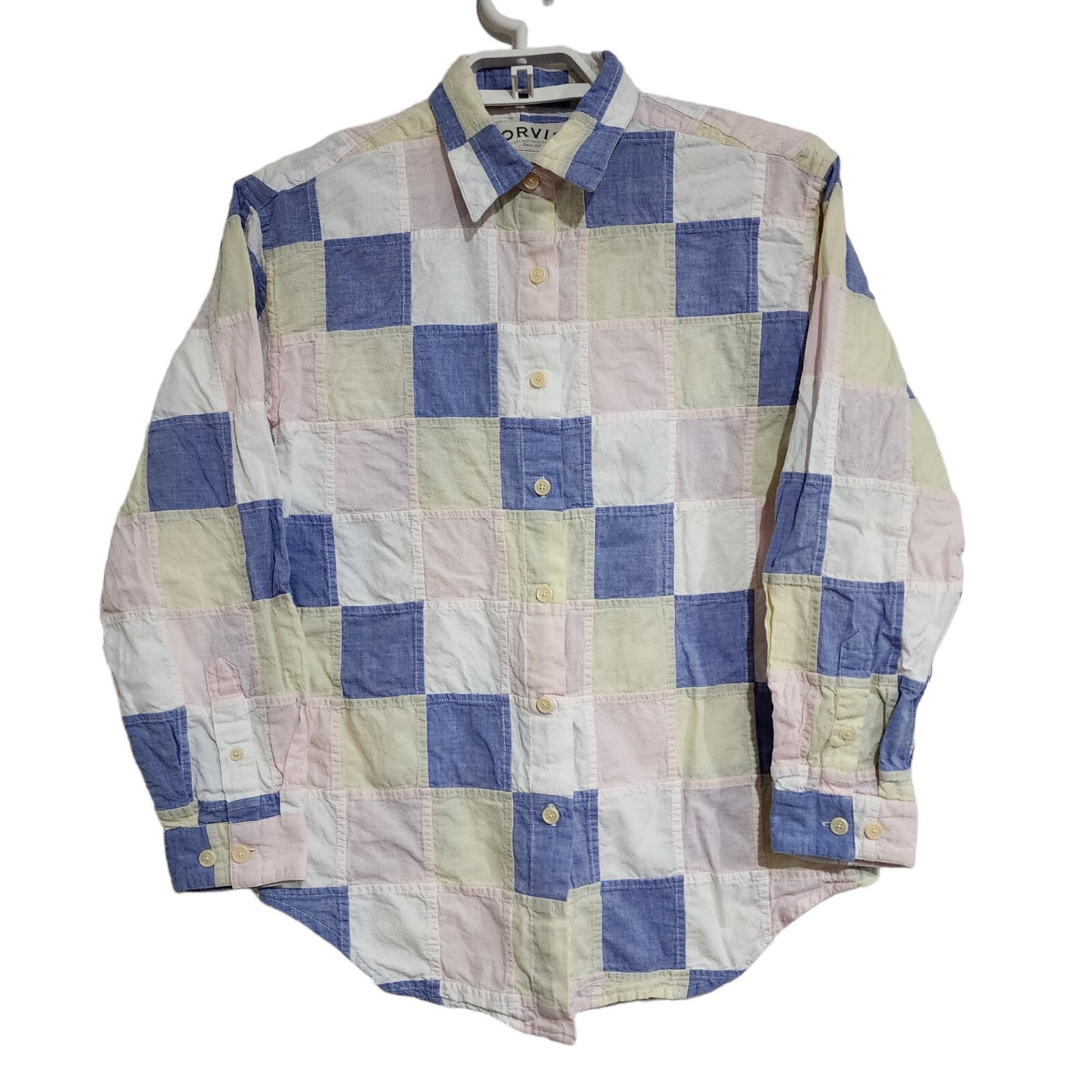 Orvis Womens Small Patchwork Button Down Blouse C… - image 1