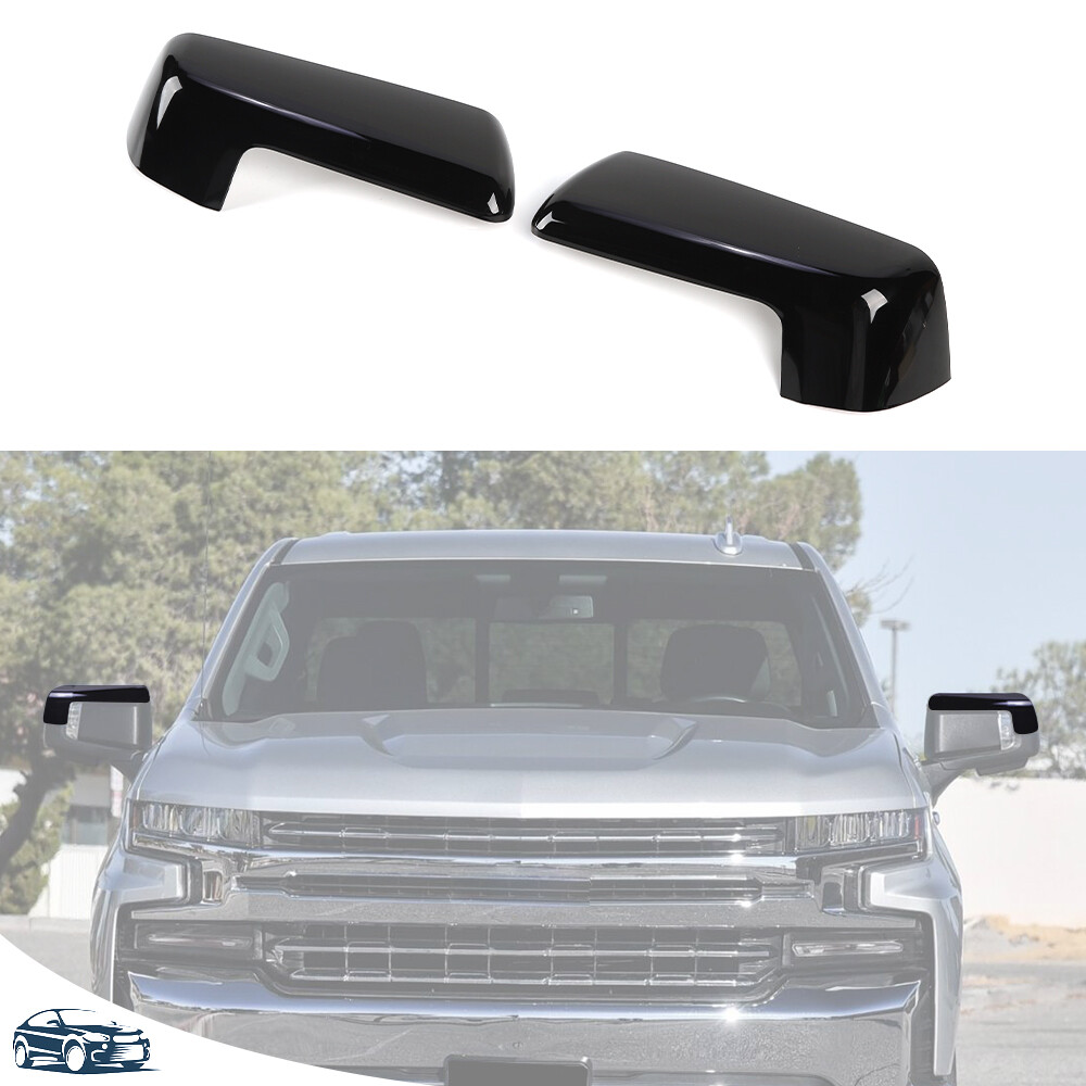 Truck Covers For Chevy Silverado 401273 - Chrome Mirror Covers - Fits Chevy Silverado, GMC Sierra 2500/3500 W/ Towing Mirror, W/o Turn Signal Mirror Cap - Foto 2
