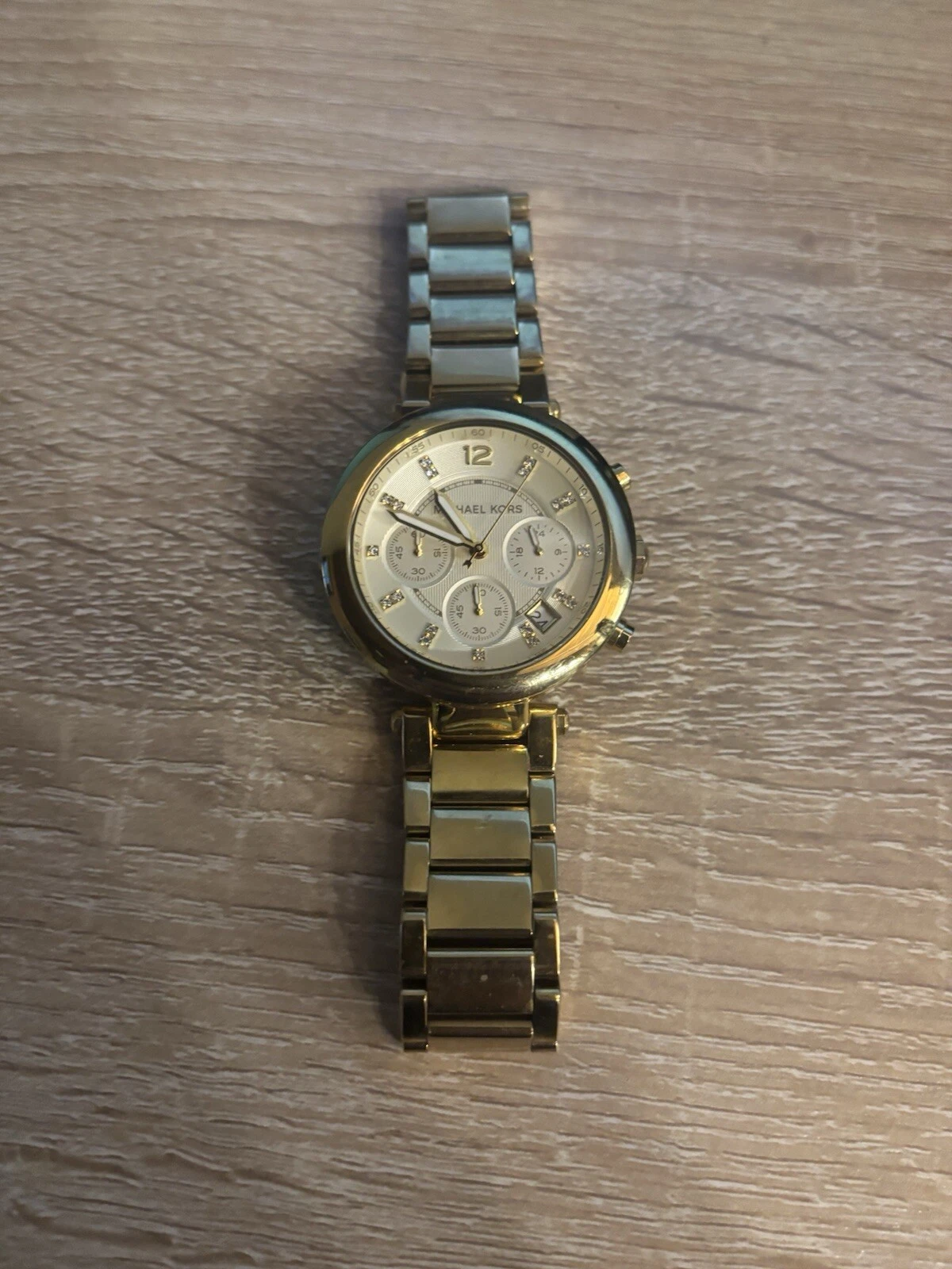 Orologio donna Michael Kors quadrante tono oro 39mm MK 5701 (ha bisogno di batteria nuova)