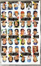 1953 TOPPS BASEBALL UNCUT SHEET 1991 ARCHIVES WILLIE MAYS ALVIN DARK JOE BLACK