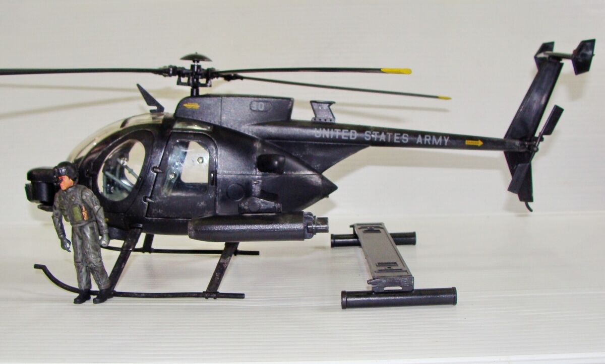 1:18 BBI Elite Force U.S Army Attack MH-6 Little Bird Night 1:18 BBI Elite Force U.S Army Attack MH-6 Little Bird Night