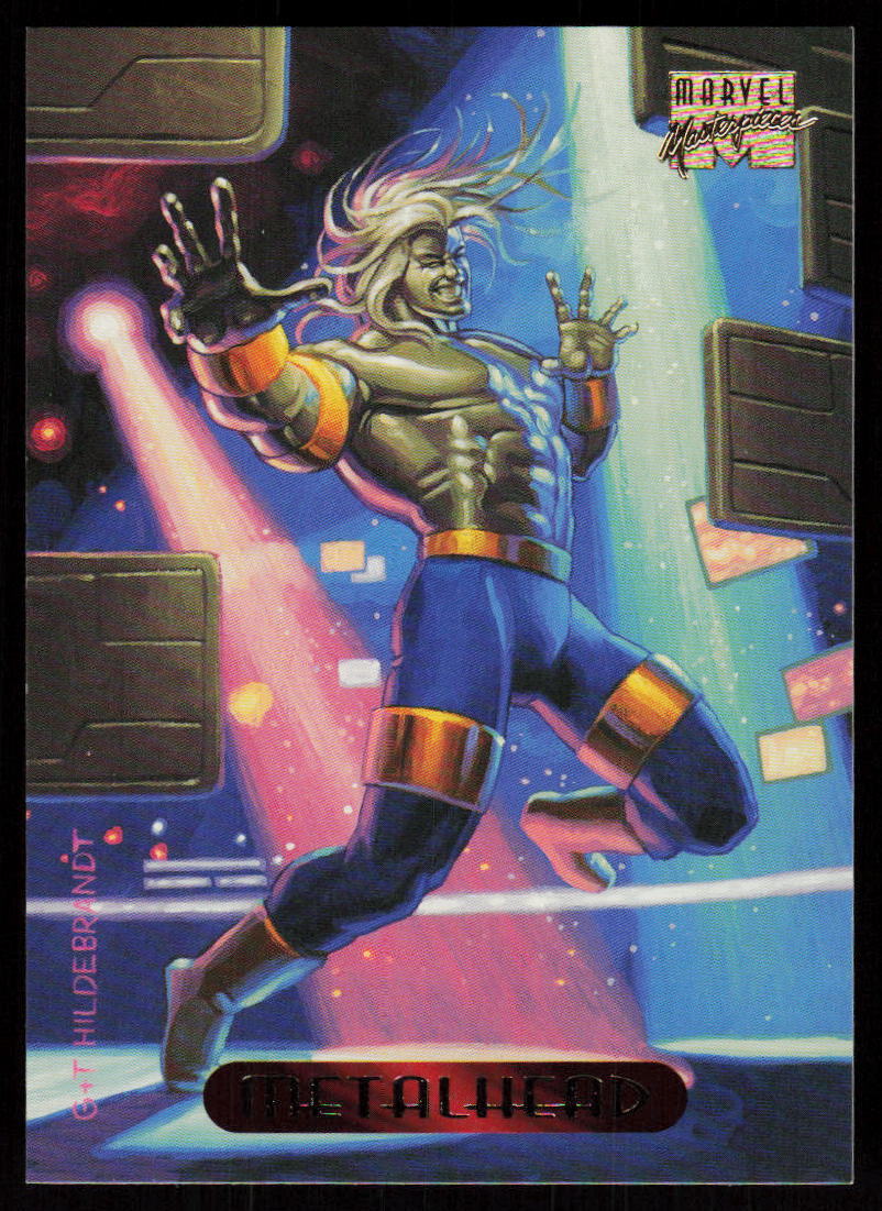 1994 Fleer Marvel Masterpieces Hildebrandt Brothers Metalhead #75
