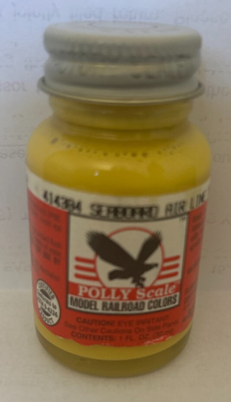 Polly Scale Seaboard Airlines Yellow  New old Stock
