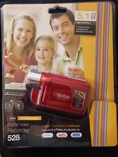 New Red Vivitar DVR528 HD Digital Video Recorder Camcorder 5.1MP SD Storage