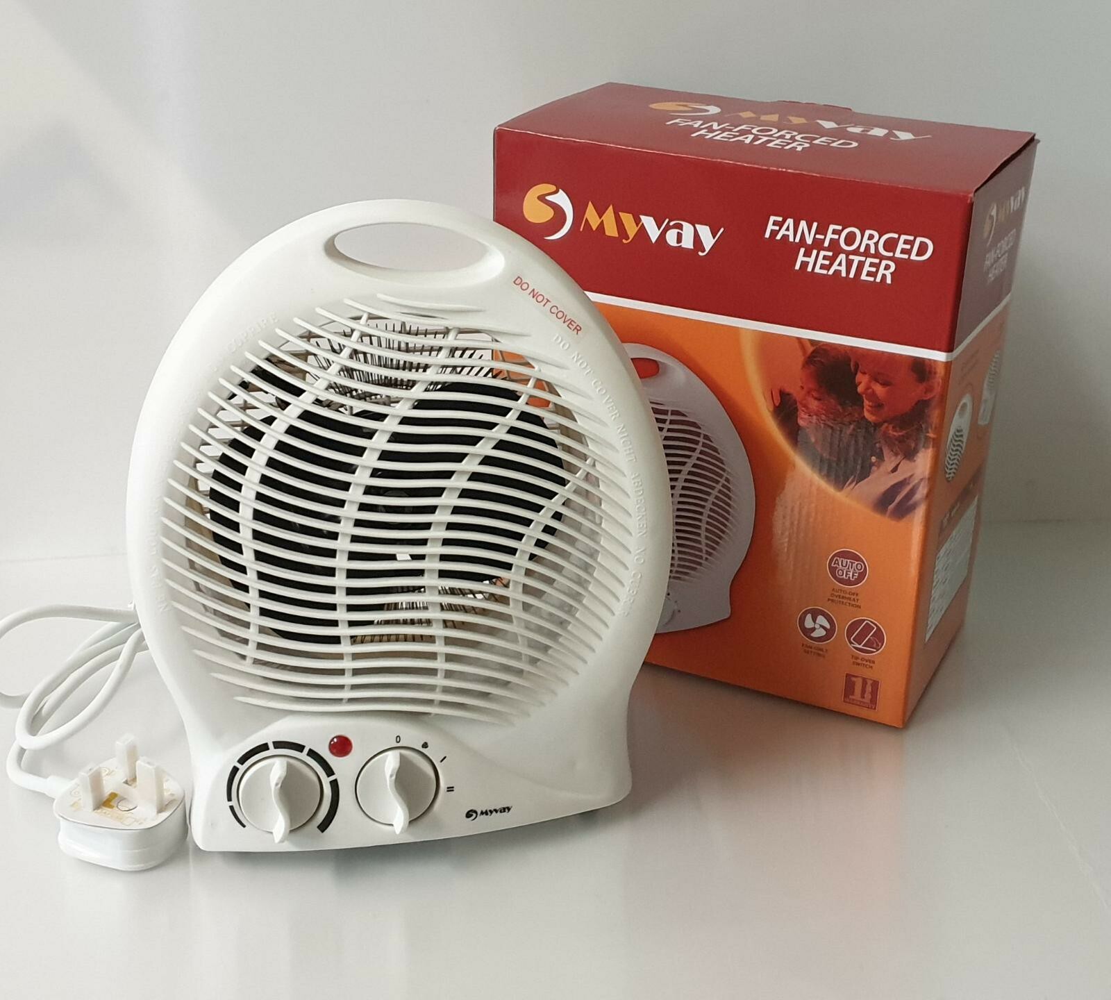 MYVAY Fan Heater Hot u0026 Cold Settings Electric Heater, Thermostat, Quality |  eBay