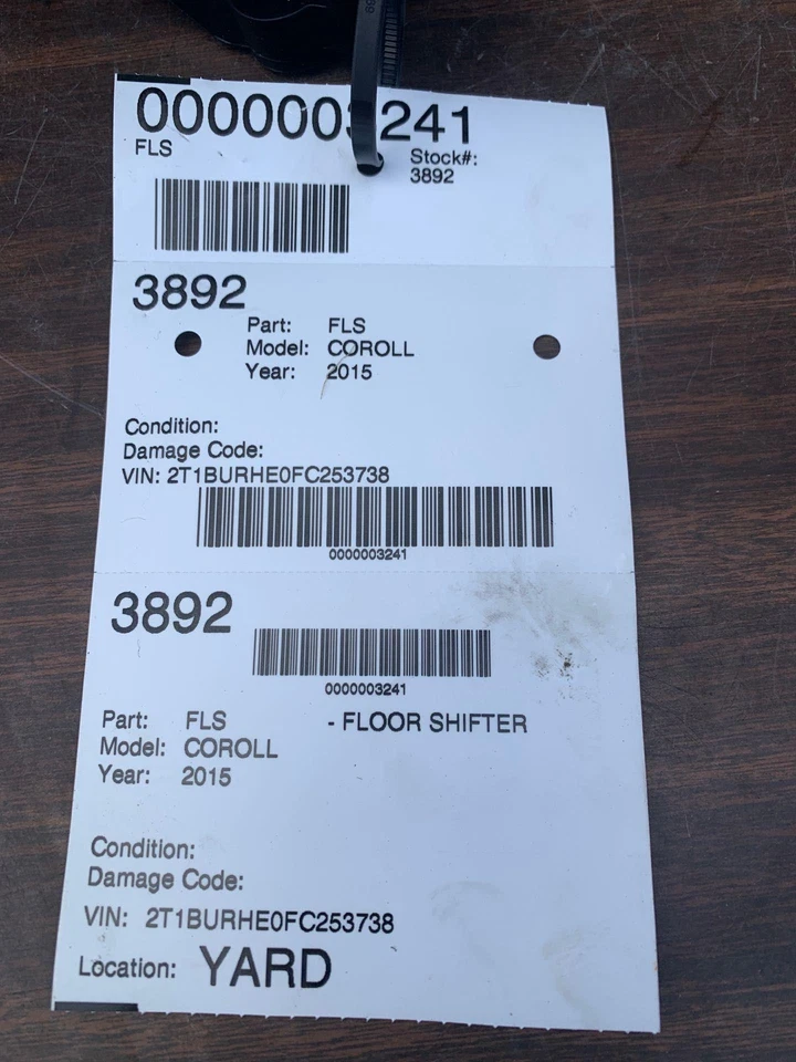 ✅ 2015 TOYOTA COROLLA НАПОЛЬНЫЙ ПЕРЕКЛЮЧАТЕЛЬ ВЫБЕРИТЕ РЫЧАГ ПЕРЕКЛЮЧЕНИЯ ПЕРЕДАЧ OEM - Изображение 4 из 4