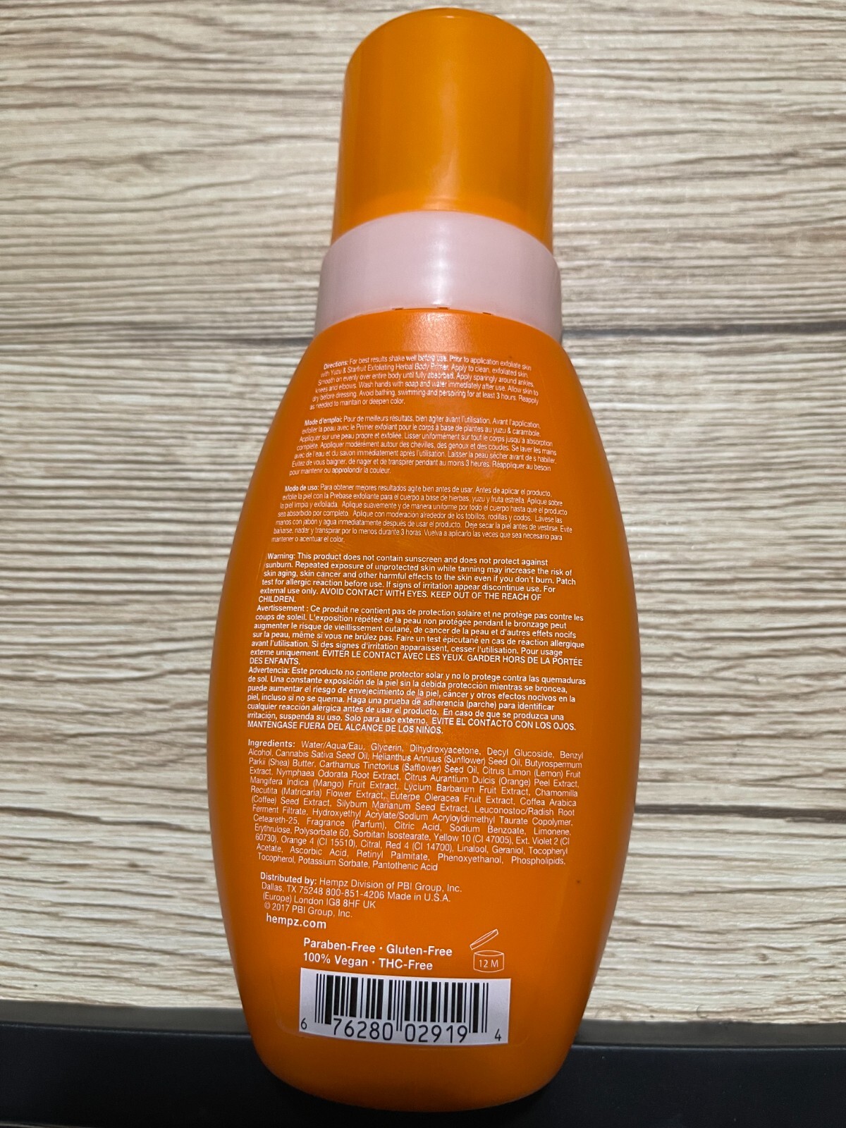 Hempz Yuzu & Starfuit Instant Sunless Medium Bronzing Mousse 8.5
